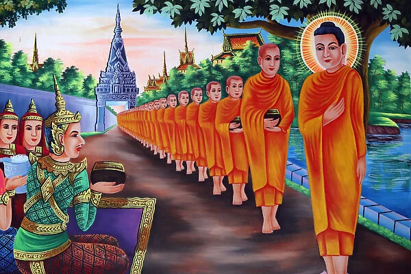 The Life of the Buddha, Siddhartha Gautama. During a visit to Rajagaha City