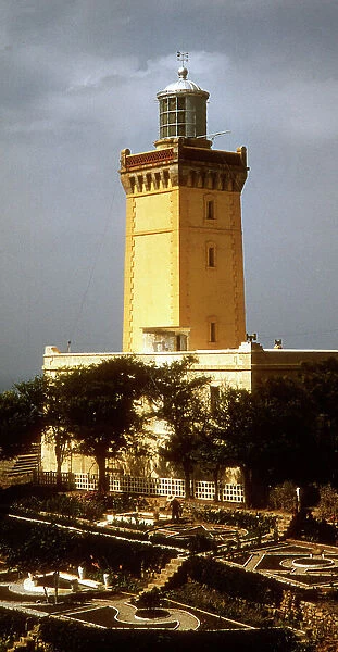 Lighthouse, Cape Spartel, Tangiers, Morocco, North Africa, 1958, Vintage Photograph