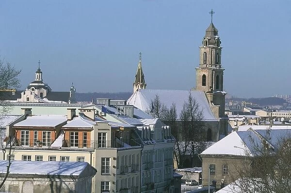 Lithuania, Vilnius, Old Town, bell tower of St Marys church