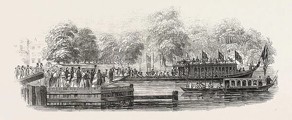 The Lord Mayors Visit To Oxford: The Embarkation At Oxford
