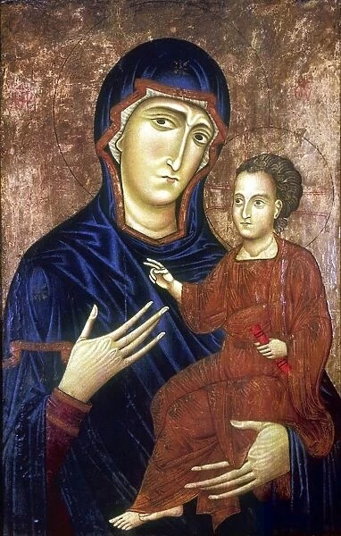 Madonna and Child. Berlinghiero (active by 1228, d1236) Italian artist. Tempera on wood