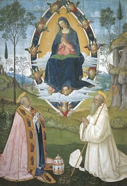 Madonna with Gregory Great and Saint Benedict, 1511