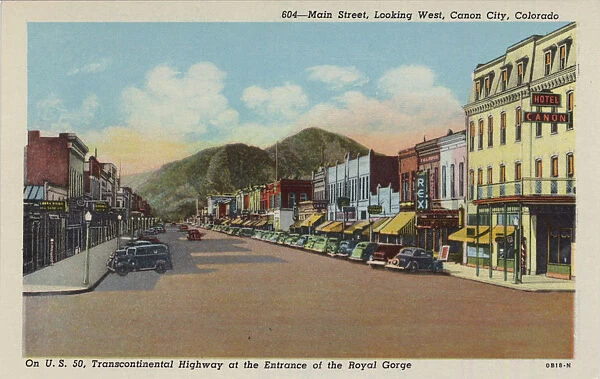 Main Street, Looking West, Canon City, Colorado