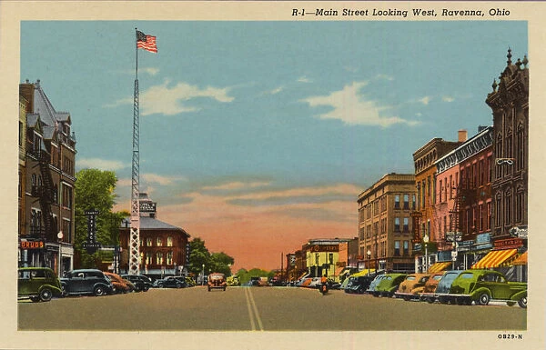 Main Street Looking West, Ravanna, Ohio