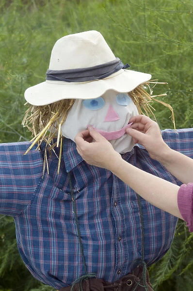 Making a scarecrow