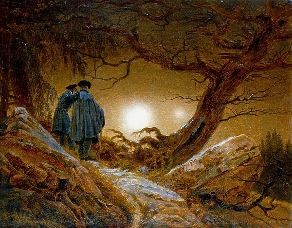 Man and Woman Gazing at the Moon (c1824)