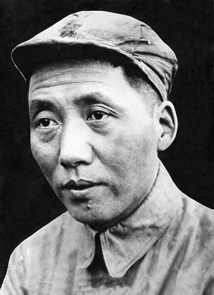 Mao zedong in shansi province, april 22, 1938
