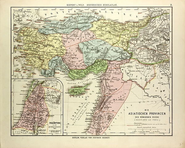 MAP OF THE ASIAN PROVINCES OF THE ROMAN EMPIRE (SMALL ASIA AND SYRIA)