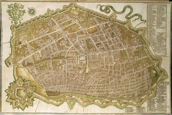 Map of the City of Ferrara, 1705