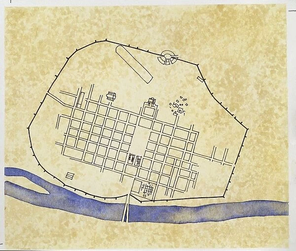 Map of Roman Augusta Treverorum