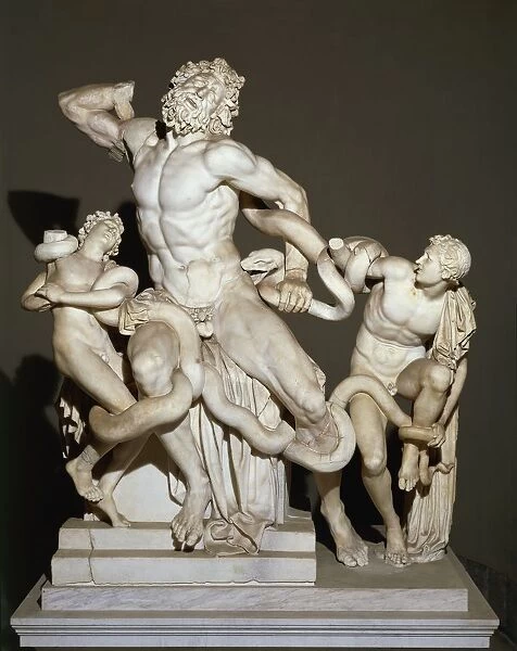 Marble sculpture of Laocoon and children, Roman copy of Hellenistic original