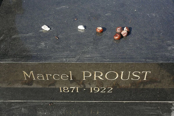 Marcel Prousts grave at Pere Lachaise cemetery