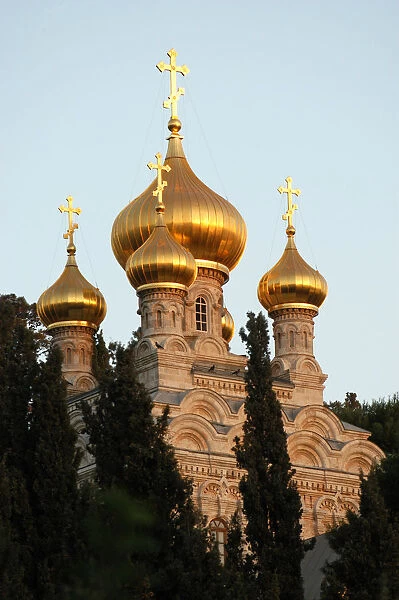Mary Magdalene Russian orthodox church on Mount of Olives