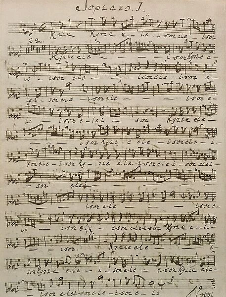 Mass in B minor (BWV 232), Autograph score by Johann Sebastian Bach (1685-1750)
