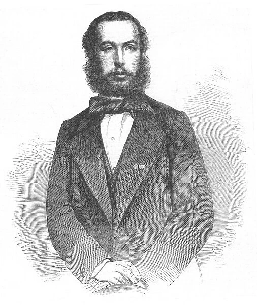 Maximilian (1832-1867) emperor of Mexico from 1864, shot 9 June 1867. Wood engraving 1864