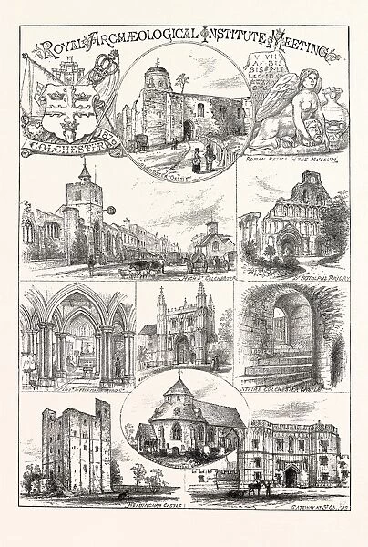 Meeting of the Royal Archeological Institute at Colchester: Places Visited. Uk, 1876
