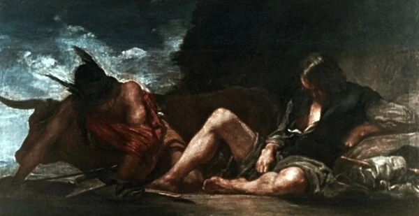 Mercury and Argus c1659. Oil on canvas. Diego Velasquez (1599-1660) Spanish painter