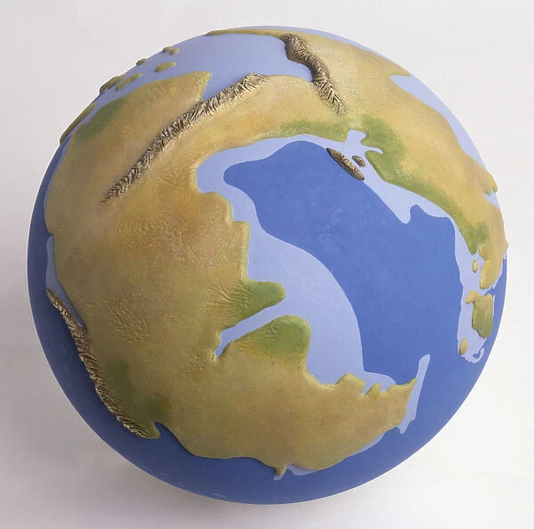 Model of the Earth during the Triassic period