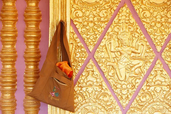 Monks bag in a temple