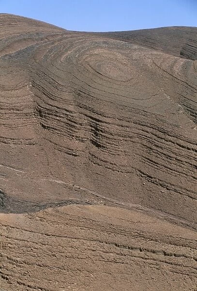 Morocco, Souss-Massa-Draa Region, Ouarzazate Area, Eroded rock formation
