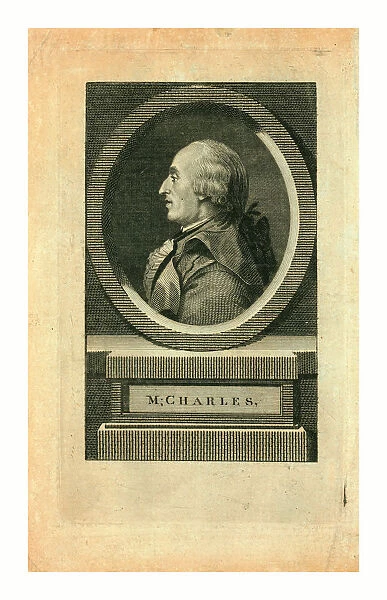 Mr. Charles, Head-and-shoulders Profile Portrait Of French Balloonist J. a. c. Charles