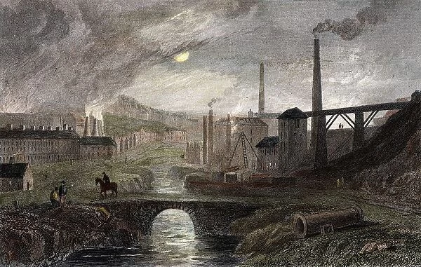 Nant-y-Glow Iron Works, Monmouthshire, Wales: proprietor Richard Crawshay (1739-1810)