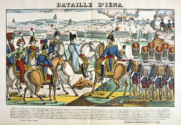 Napoleon at the Battle of Jena 14 October 1806. Decisive French victory under Napoleon