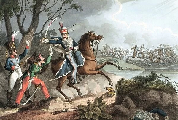 Napoleonic Wars: Battle of Albuera 16 May 1811, Beresford defeats Soult. Sergeant of 18th Hussars