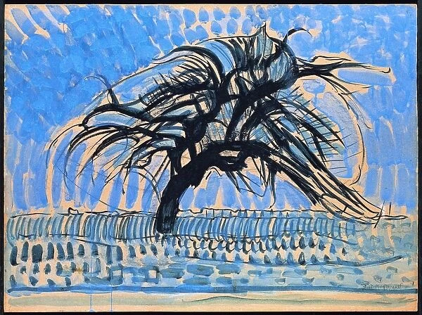Netherlands, hague, Blue tree, 1909-10
