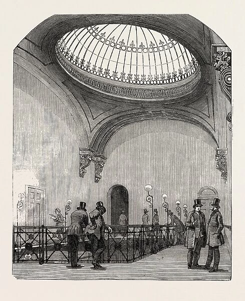 New Station of the London and North-Western Railway, Euston Square. Gallery of the Booking-Office