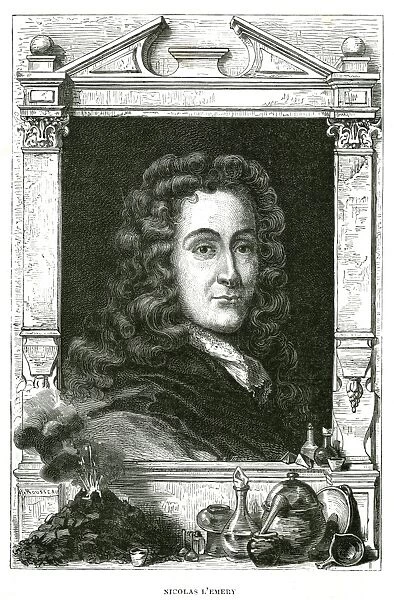 Nicholas Lemery (1645-1715) French physician and chemist. From Louis Figuier Vie