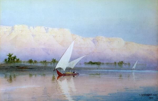 On the Nile, 1903 Watercolour. Robert Talbot-Kelly (1861-1934) English orientalist