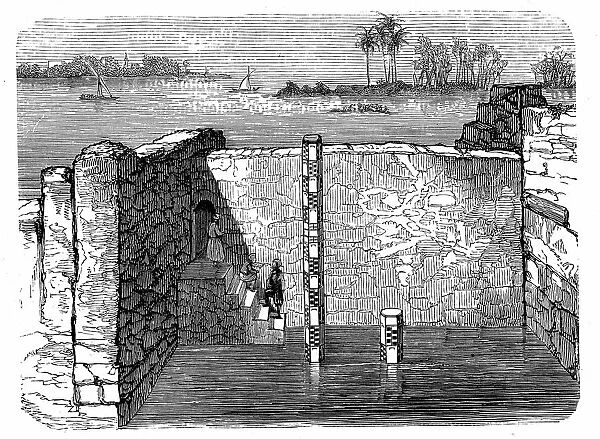 Nilometer, remains of ancient device for measuring annual inundation of the Nile