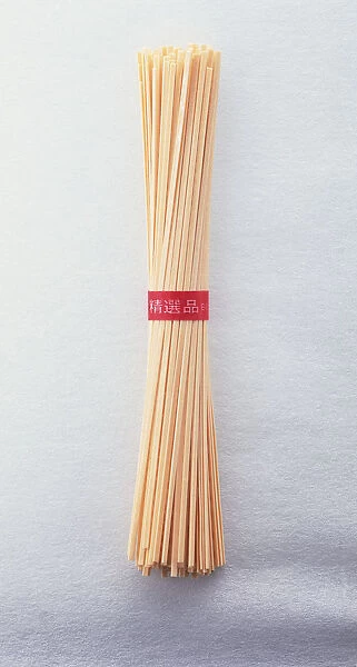 Noodles held together with a red band