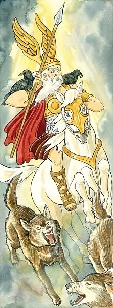 In Norse mythology, Odin was the ruler of heaven and Earth, the god of warriors and poets, as well as a skilled magician