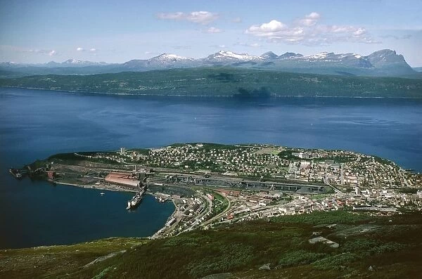 Norway, Aerial view of Narvik