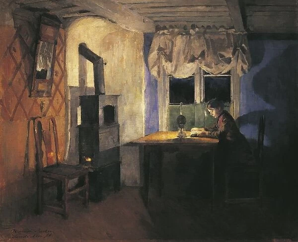 Norway, By Lamplight, 1890