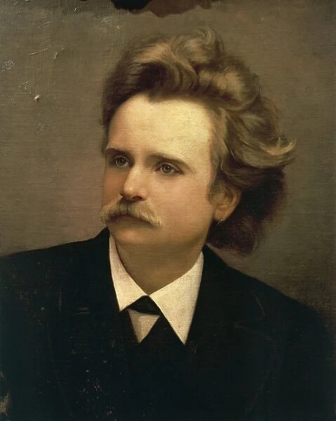 Norway, Portrait of Edvard Hagerup Grieg (1843-1907), Norwegian composer