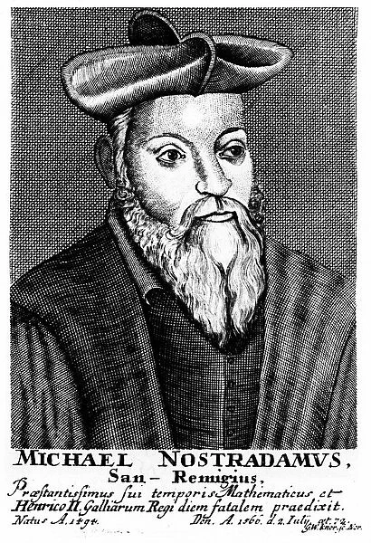 Nostradamus (Michel de Notradame 1503-1556). French physician and astrologer. 18th