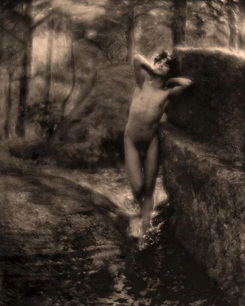Nude Male Standing, c1890. Fred Holland Day (1864-1933) American photographer and publisher