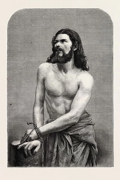 The Oberammergau Passion Play: Joseph Mair (Der Christus), Bavaria, Bayern, Germany, 1870
