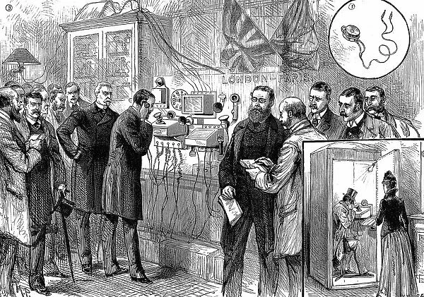 Opening of the Anglo-French telephone line. The first London to Paris telephone conversation
