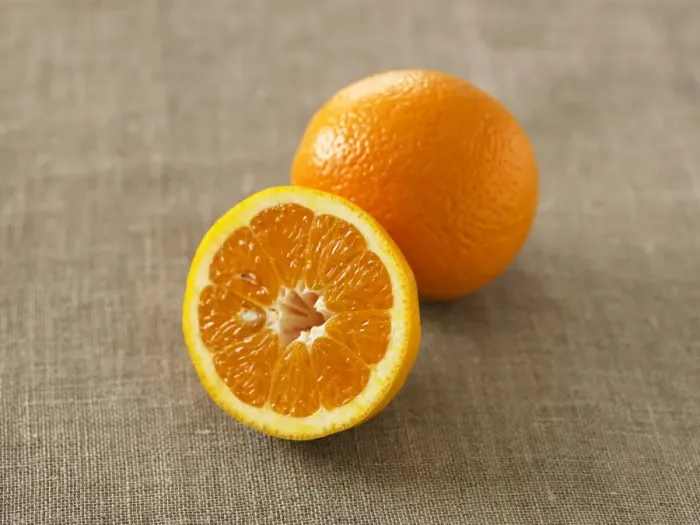 Framed Print : A whole orange and a slice Framed Print : A whole orange and a slice
