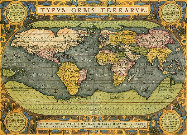 Oval World Map