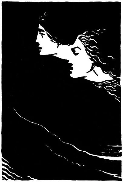 Paolo and Francesca Early 20th century illustration for the poem by Dante Alighieri