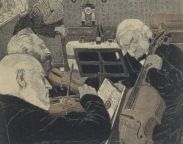 Paris, France, Orchestra in beerhouse, 1896