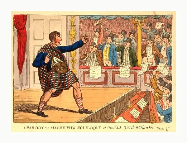 A Parody On Macbeths Soliloquy At Covent Garden Theatre