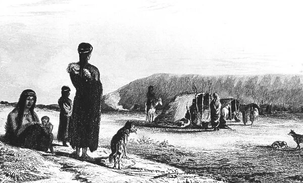 Patagonians at Gregory Bay. From Robert Fitzroy Narrative of the Surveying Voyages