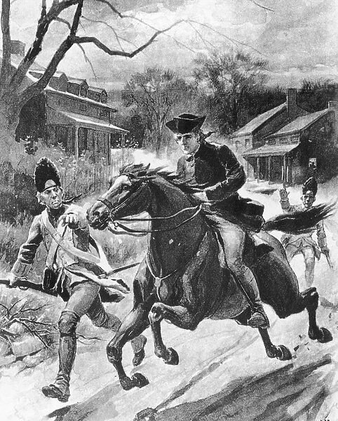 Paul Revere warns that the British are coming 1775