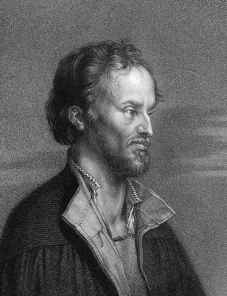 Philip Melancthon (Schwarzerd) 1497-1560: German Protestant reformer. 1836 engraving after Durer